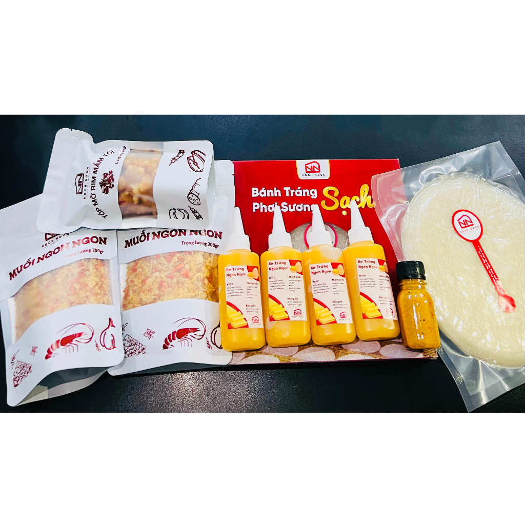 Combo Bánh Tráng Phơi Sương Khổng Lồ Tặng Bơ Siêu Cấp