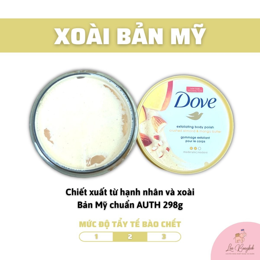 [Bản Mỹ - Đức Date 2025] Tẩy Da, Tế Bào Chết Toàn Thân Body Dove Bản Mỹ Macamadia, Lựu Đỏ Exfoliating Body 298g, 225g | BigBuy360 - bigbuy360.vn