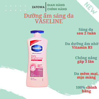 Sữa Dưỡng Thể Vaseline 725ml Dưỡng Trắng Sáng Da Nâng Tone Body Lotion Tone Up Chất Kem Hồng Nhạt Không Bết Dính