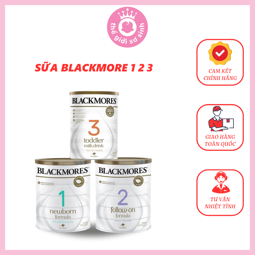SỮA BLACKMORE ĐỦ DÒNG 1 2 3 - Thế giới sơ sinh