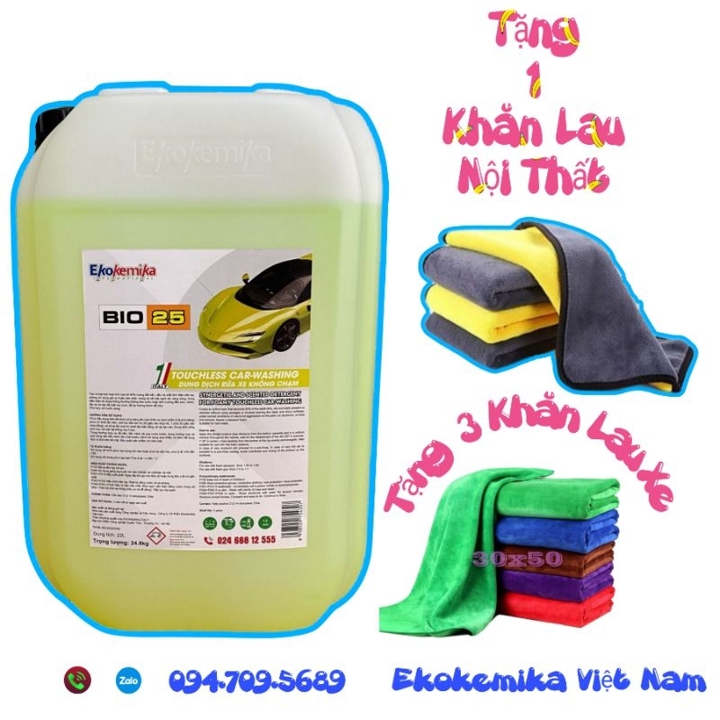 Dung Dịch Rửa Xe Không Chạm Ekokemika Từ BIO 20 Đến Bio 45 - 22L