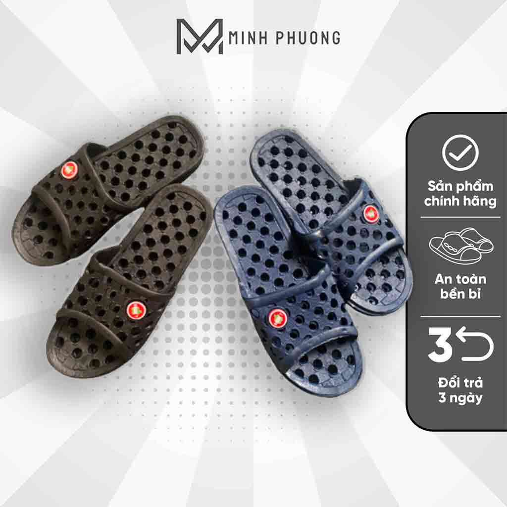 Dép lỗ táo đi trong nhà tắm, nhà vệ sinh, dép đi trong nhà chất liệu nhựa pvc mềm êm chân