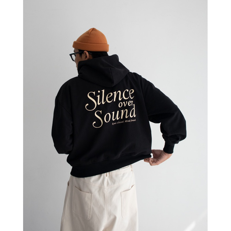 AGOB - ÁO HOODIE BOXY NAM NỮ IN LOGO 2 MẶT