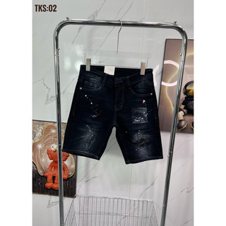 Quần short Jean phun sơn cao cấp(chất liệu KJean dày co dãn 4 chiều)