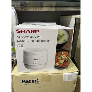 [HÃNG CHÍNH HÃNG] nồi cơm điện tử sharp ks-COM100DV-RD
