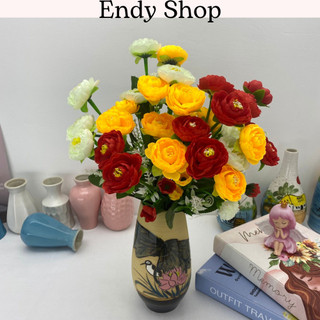 Hoa trà, Hoa giả trang trí nhà cửa, quán cà phê, decor phòng, phụ kiện chụp ảnh - Endy Shop
