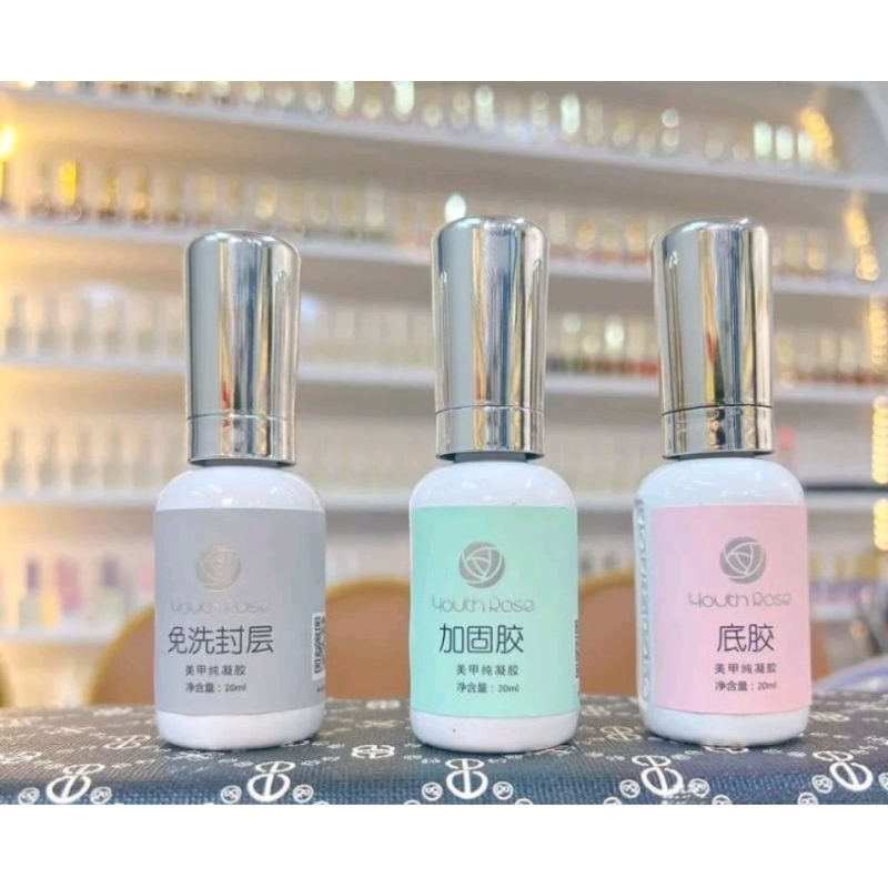 Base, top, cứng móng hoa hồng hàng đẹp cao cấp chai 20ml