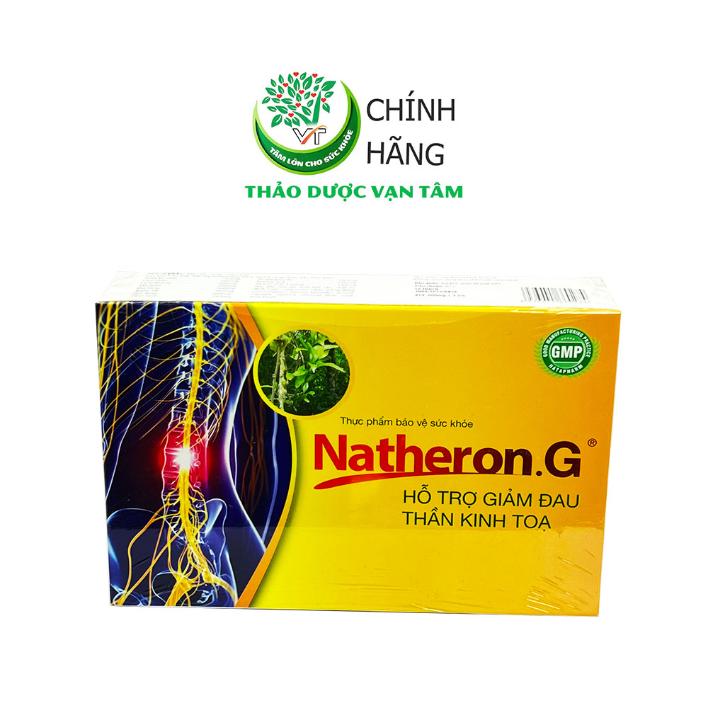 TPBVSK NATHERON.G Hỗ trợ giảm đau thần kinh tọa do thoái hóa xương khớp