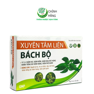 Tpbvsk xuyên tâm liên bách bộ - hỗ trợ giảm ho, giảm đòm, giảm đau rát họng