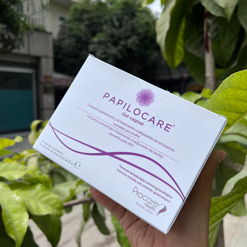 PAPILOCARE Gel phụ khoa tăng đào thải HPV, phục hồi và dự phòng sang thương cổ tử cung do HPV