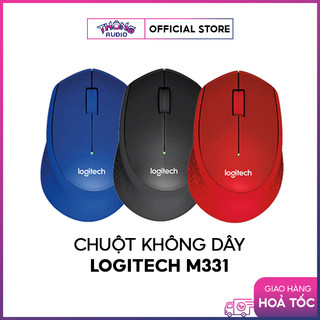 Chuột không dây Logitech M331 - click không kêu, chống ồn - Hàng chính hãng