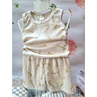 Bộ cotton ba lỗ cho bé mỏng mát