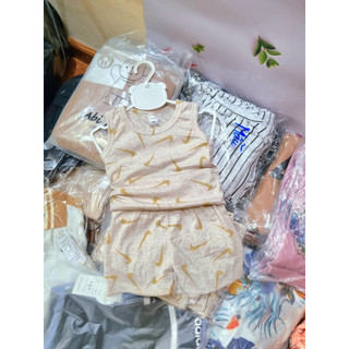 Bộ cotton ba lỗ cho bé mỏng mát