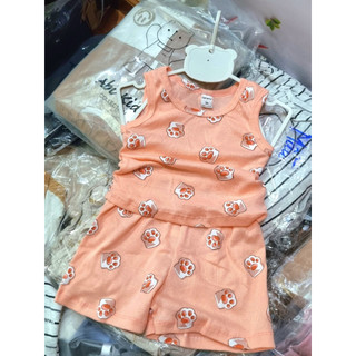Bộ cotton ba lỗ cho bé mỏng mát