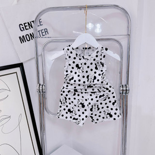 Bộ cotton ba lỗ cho bé mỏng mát