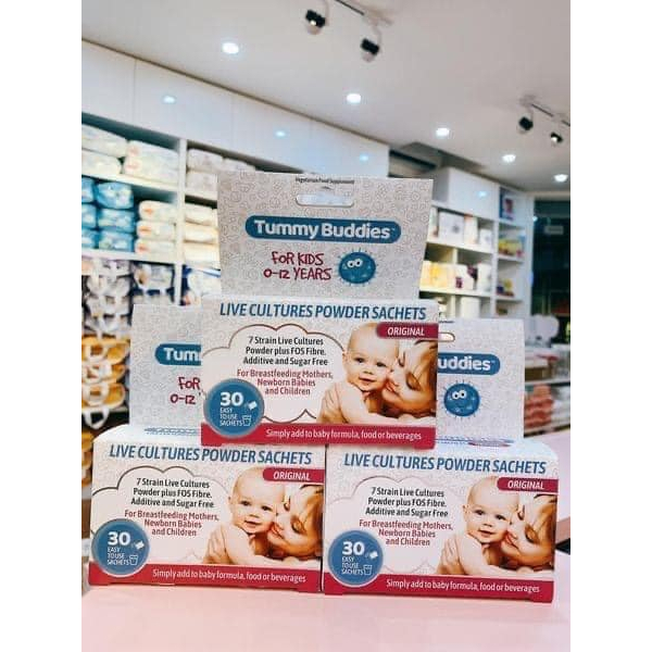 Men vi sinh cho bé Tummy Buddies - UK ( Giúp ăn ngon và hết táo bón )
