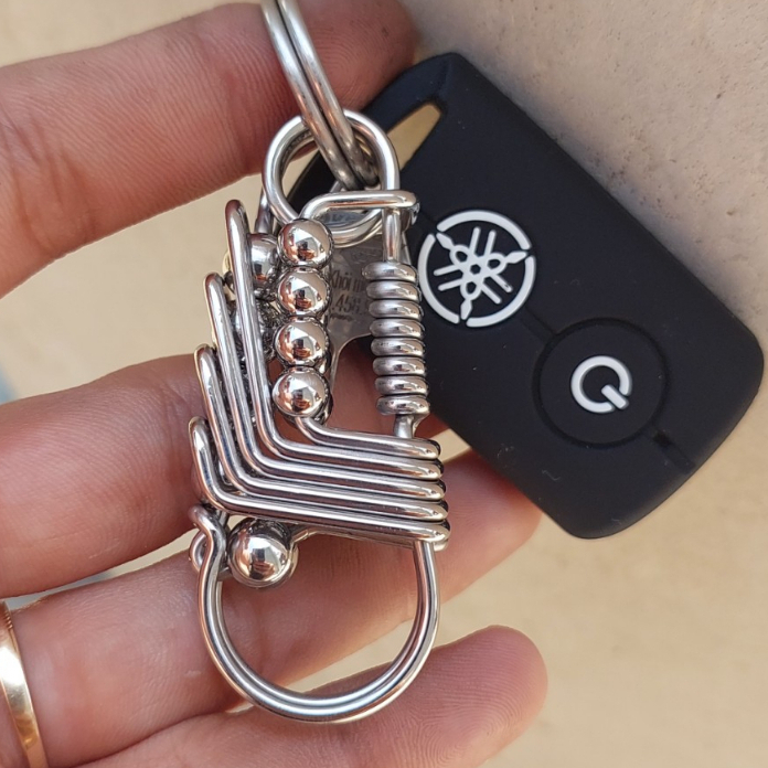 MÓC KHÓA INOX MẨU 5 ĐƯỜNG XẾP NẾP