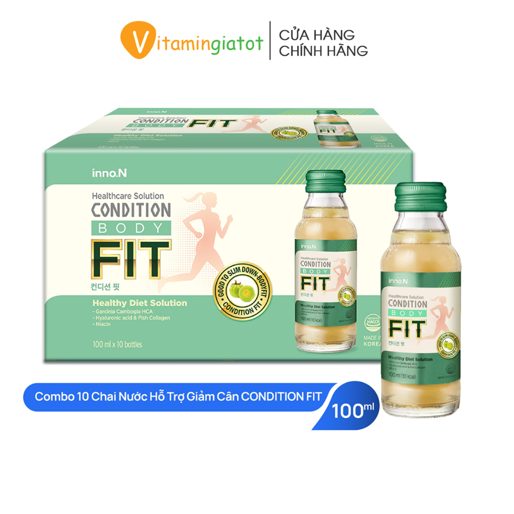 Nước Giảm Cân Inno.N Hỗ Trợ Quá Trình Giảm Mỡ Hiệu Quả Condition Fit 100ml - Hạn Dùng T10/24