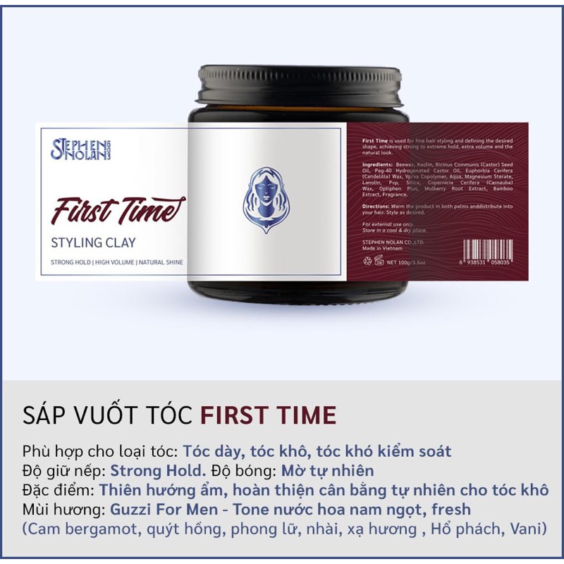 Sáp vuốt tóc Stephen Nolan 603 - First Time