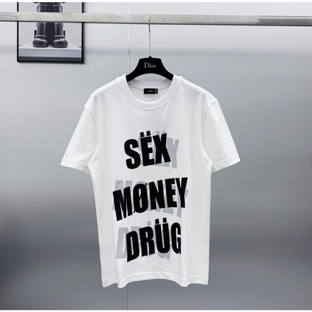 Áo Phông Unisex Sexy Money Drug Form Rộng Chất Cotton Co Giãn 4 Chiều Cực Cháy Phố
