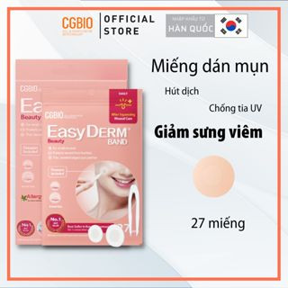 Miếng dán mụn giảm sưng viêm cgbio easyderm beauty - tặng kèm nhíp gắp tiện dụng