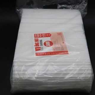 Ống hút thẳng phi 8 đen trắng 1 gói