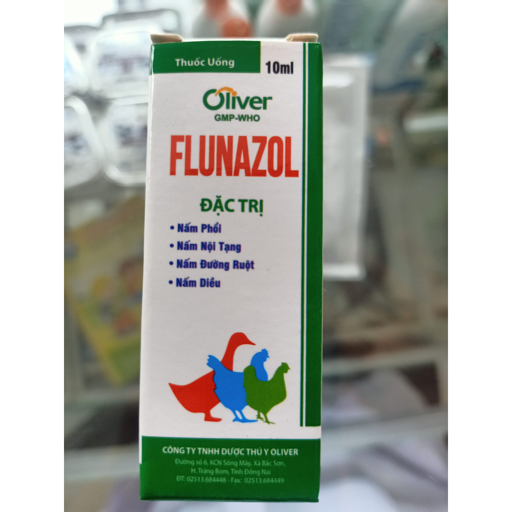 [Giá rẻ] FLUNAZOL (10ml) Nấm phổi, nấm diều, nấm nội tạng Date 2 sản xuất Vitamin & chất bổ sung dinh dưỡng