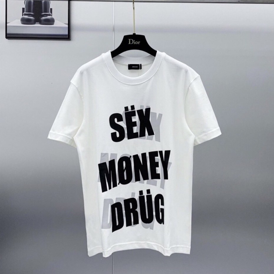 Áo Phông Unisex Sexy Money Drug Form Rộng Chất Cotton Co Giãn 4 Chiều Cực Cháy Phố