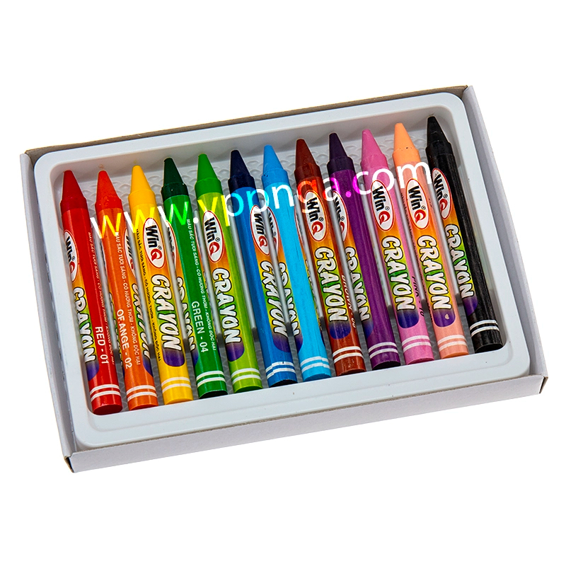 Bút, viết chì tô màu sáp 12M, WinQ CR-07