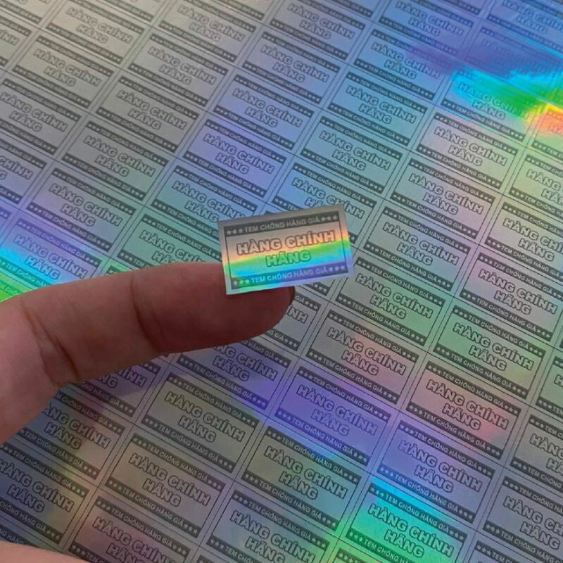Tem dán hàng chính hãng 7 màu 1x2cm