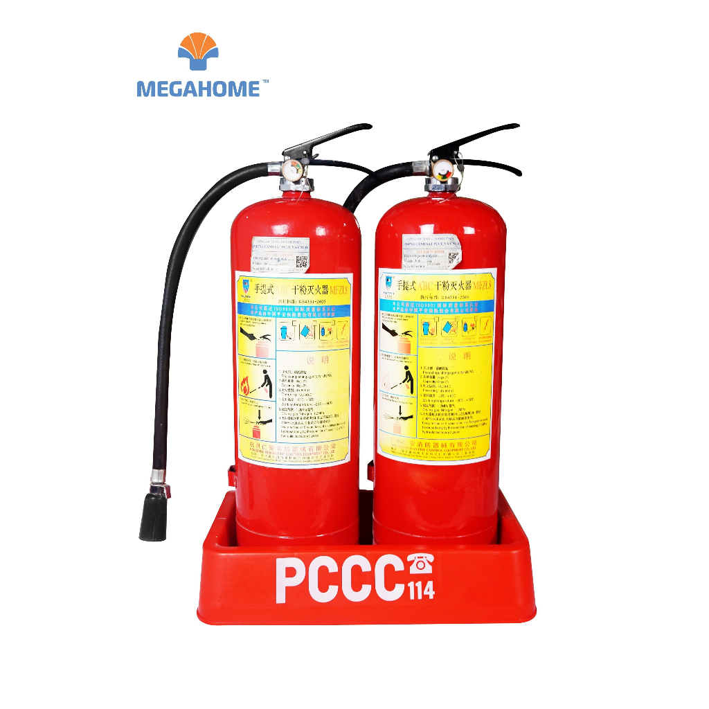 Kệ để bình cứu hỏa, Kệ đựng bình chữa cháy, thiết bị PCCC bằng nhựa Megahome siêu bền, nhẹ, chống thấm nước