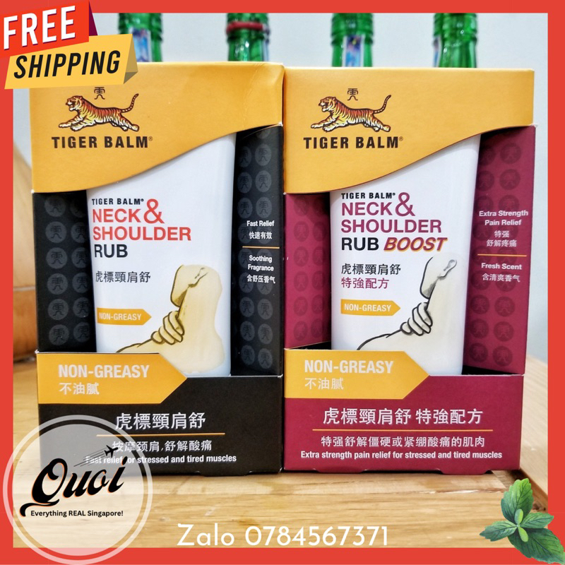 KHÔNG PHẢI HÀNG THÁI LAN - Cao xoa bóp cổ vai gáy - Tiger Balm Neck Shoulder Rub Boots - hiệu con cọp
