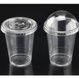 cốc nhựa nắp cầu 400ml 50 cái kèm nắp