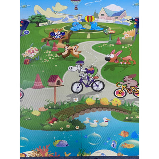 Thảm xốp hoạt hình Heo đá banh mẫu mới 2020 (4 tấm kích thước 60x60cm)