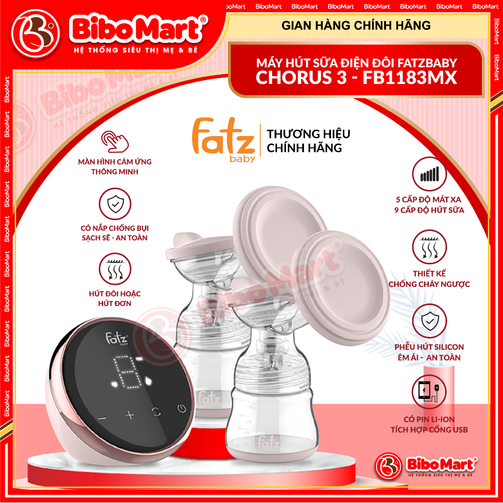 Máy Hút Sữa Điện Đôi Fatzbaby Chorus 3 / 4 - BẢO HÀNH 12 THÁNG CHÍNH HÃNG