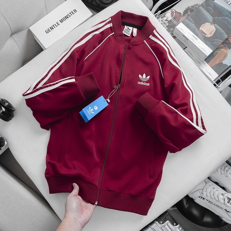 Áo Bomber SST adidas Chất Poly Co GIãn 4 Chiều Cao Cấp