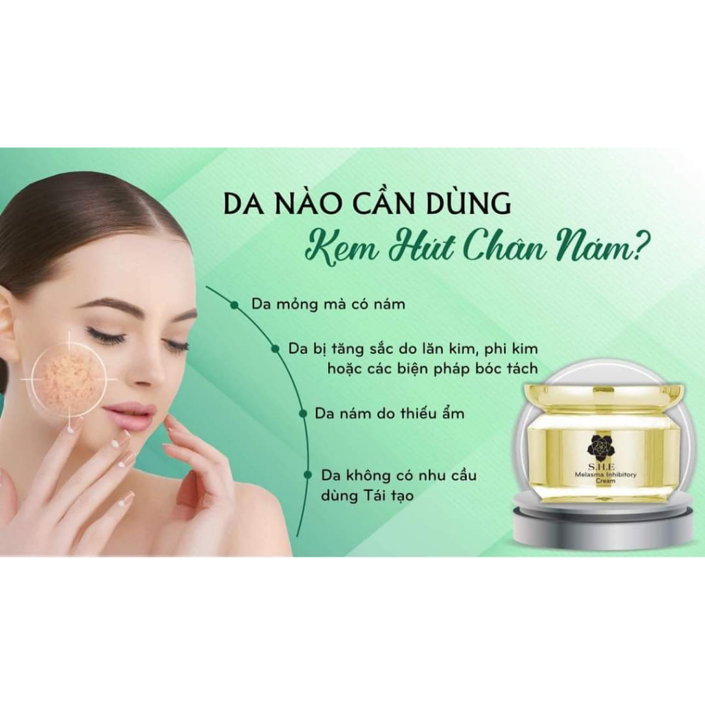 Kem Dưỡng Ức Chế - Hút Chân Nám - Tàn Nhang She Peeling