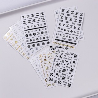 Sticker chữ gucci,lv,dior,chữ trang trí móng tay
