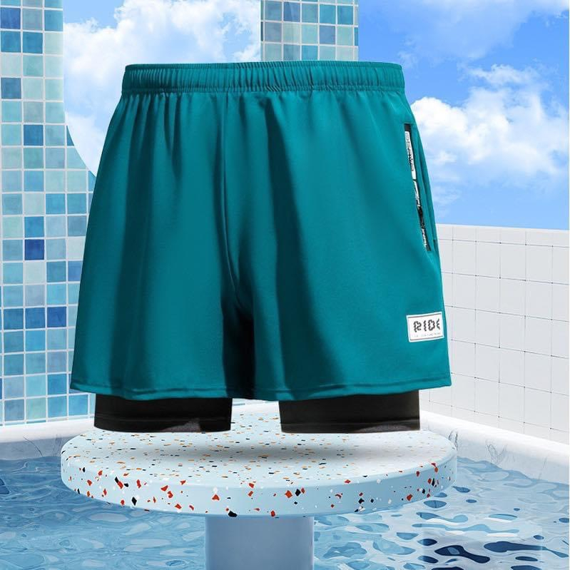 Quần bơi nam lửng thể thao, quần bơi nam 2 lớp đi bơi đi biển tự tin và thoải mái vận động | BigBuy360 - bigbuy360.vn