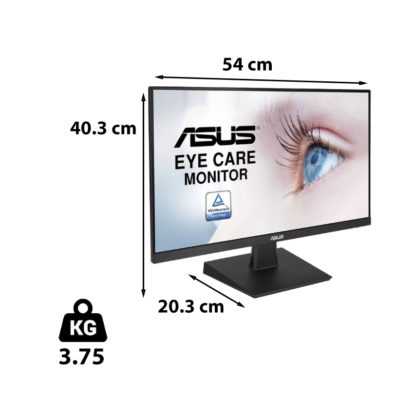 Màn hình Asus VA24ECE (23.8 inch/FHD/IPS/75Hz/5ms/250 nits/HDMI+USBC) - Có tác dụng bảo vệ mắt