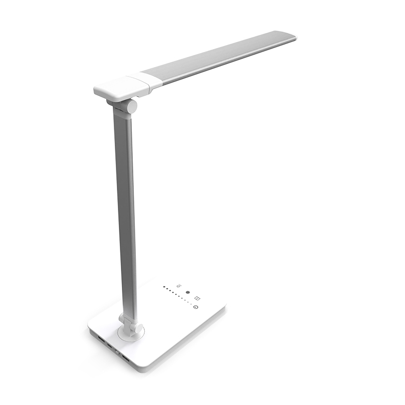 Đèn Bàn Học Led Bảo Vệ Mắt Chống Cận Làm Việc Triều Cường Tech JB002  Đọc Sách Học Tập 5 Cấp Độ Ánh Sáng-2 Trục Gấp Gọn