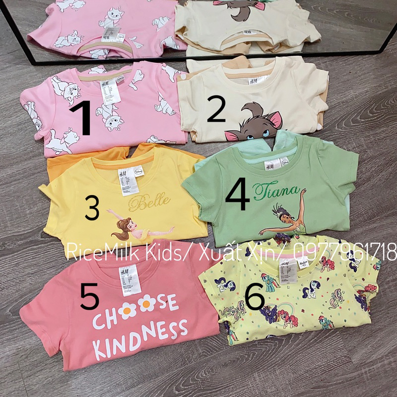 Bộ cộc hè cotton hm nhiều hình