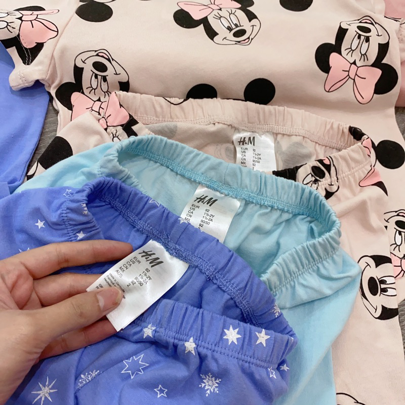 Bộ cộc hè cotton hm nhiều hình