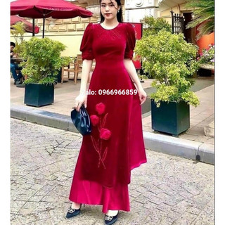 ***Áo dài cách tân nhung mới nhất sang trọng, quý phái - Áo Dài Đan Linh(A531-A676)