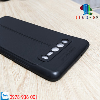 Ốp lưng Samsung S10 5G SM-G977, S10 Plus nhựa dẻo vân da loại A chống sốc - Siêu bền