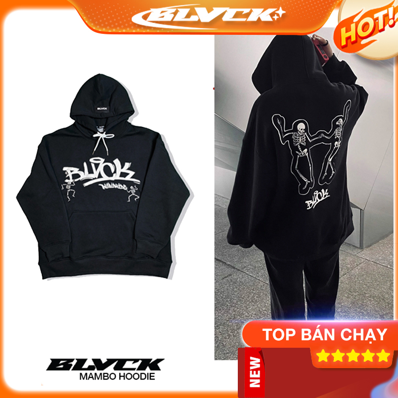 Áo khoác nỉ bông BLVCK Mambo hoodie - Màu đen