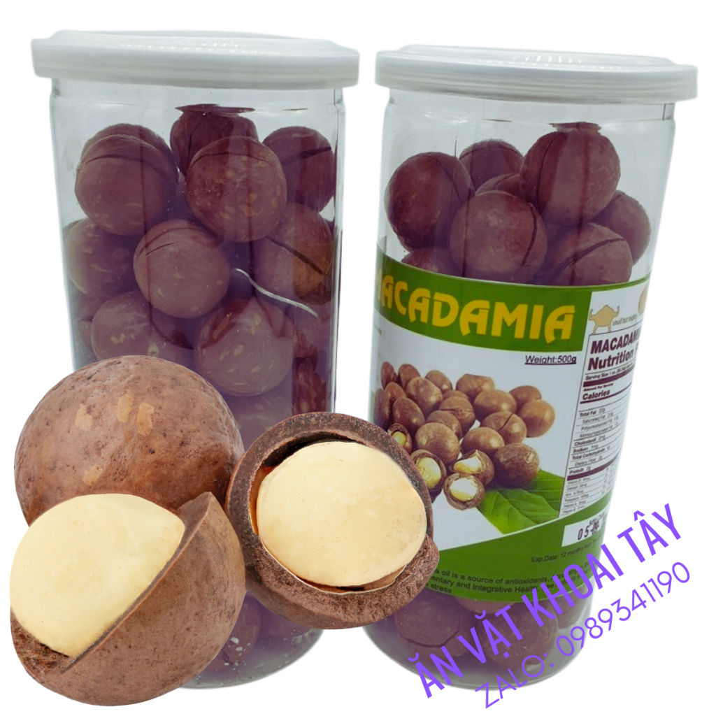 Hạt macca nứt vỏ 22-24mm 500g