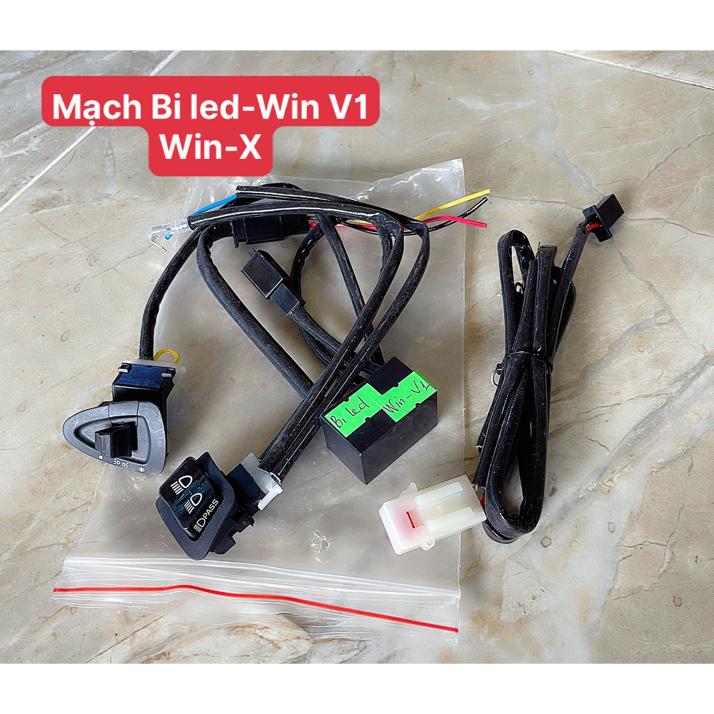 Bộ Dây Nguồn Cấp Điện Bi Xenon Bi Led Gắn ex150 ex155