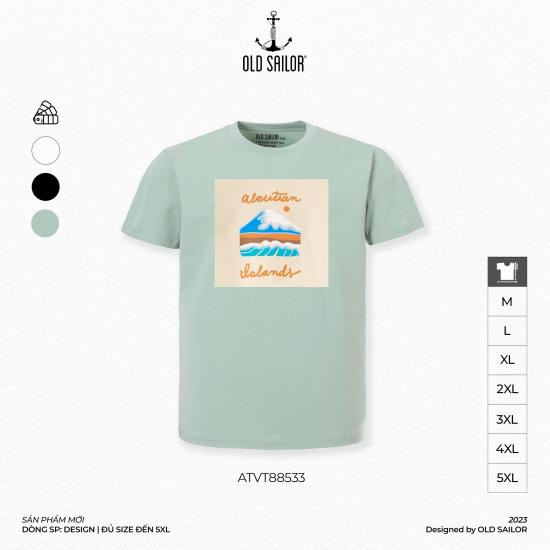 Áo Thun Unisex OLD SAILOR Thiết Kế Họa Tiết  ALEUTIAN ISLAND TEE Chất Vải Cotton 4 Chiều Thoáng Mát Bigsize 55-130kg