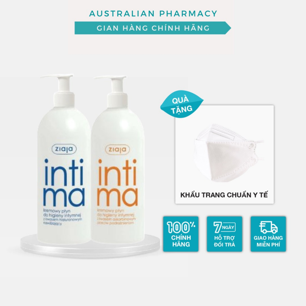 Dung Dịch Vệ Sinh Phụ Nữ Intima Ziaja Gel Phụ Khoa Giảm Khí Hư Huyết Trắng Full Màu 200ml - 500ml Chính Hãng Balan.